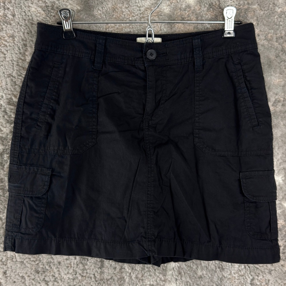 St John's Bay Size 4 Cargo Utility Casual Skort Black Women‎